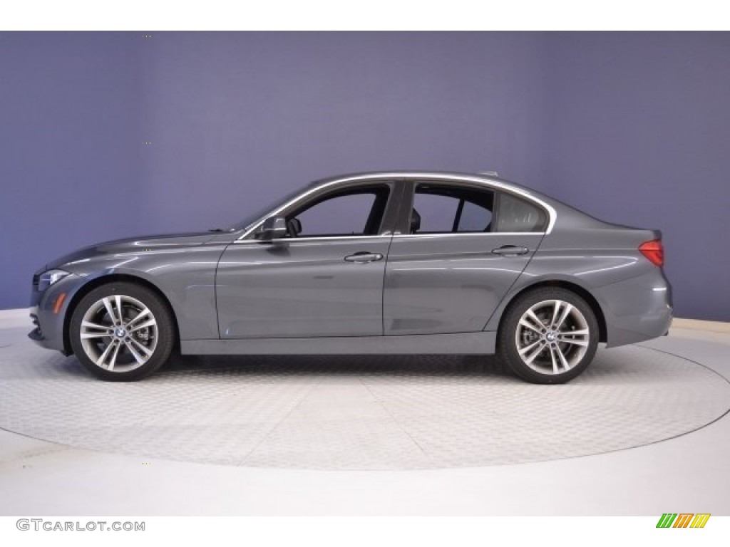 2017 3 Series 330i Sedan - Mineral Grey Metallic / Black photo #4