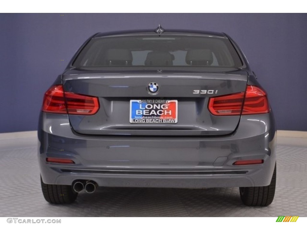 2017 3 Series 330i Sedan - Mineral Grey Metallic / Black photo #6