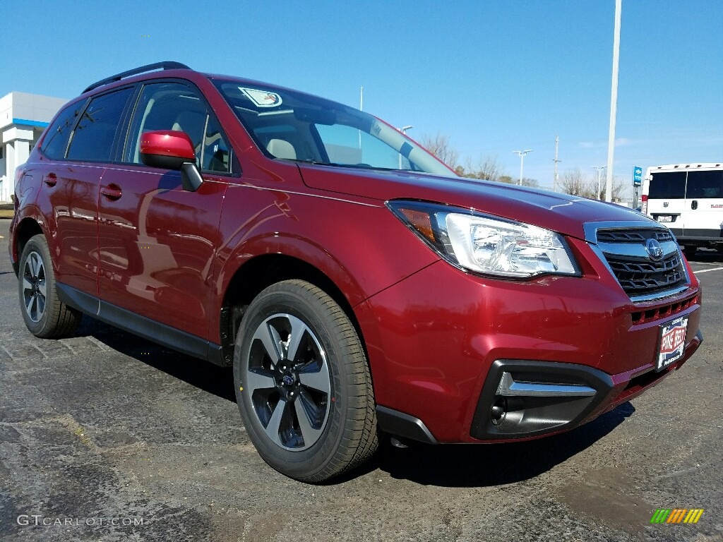 2017 Forester 2.5i Premium - Venetian Red Pearl / Gray photo #1
