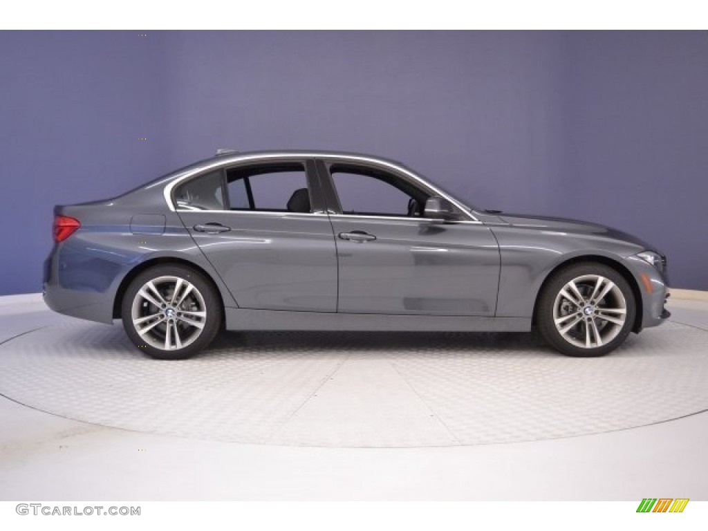 2017 3 Series 330i Sedan - Mineral Grey Metallic / Black photo #8