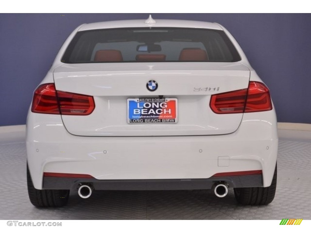 2017 3 Series 340i Sedan - Alpine White / Coral Red photo #6