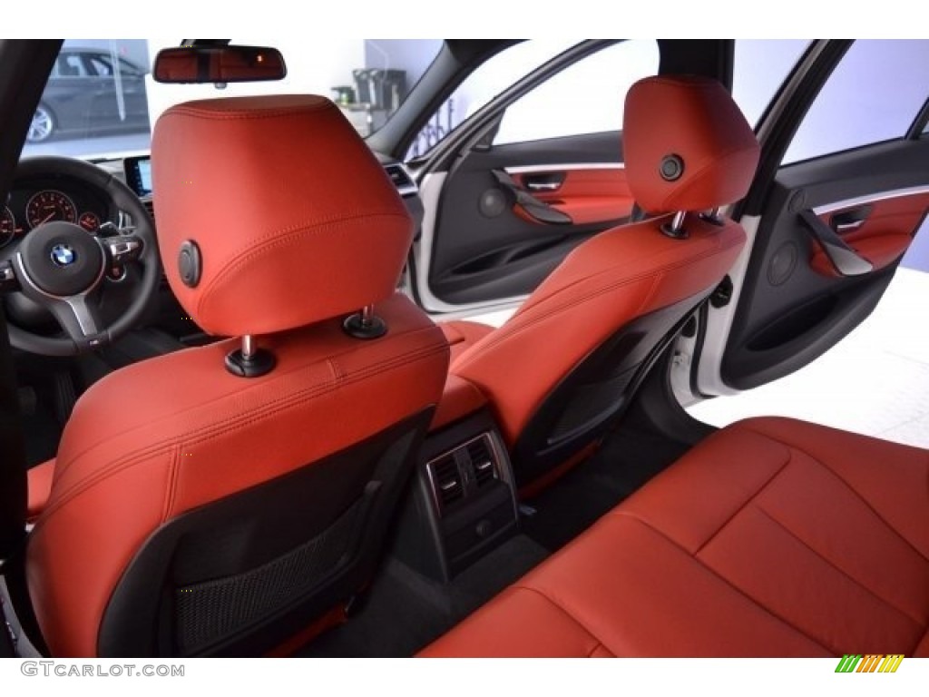 2017 3 Series 340i Sedan - Alpine White / Coral Red photo #14
