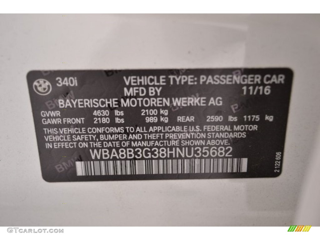 2017 3 Series 340i Sedan - Alpine White / Coral Red photo #28