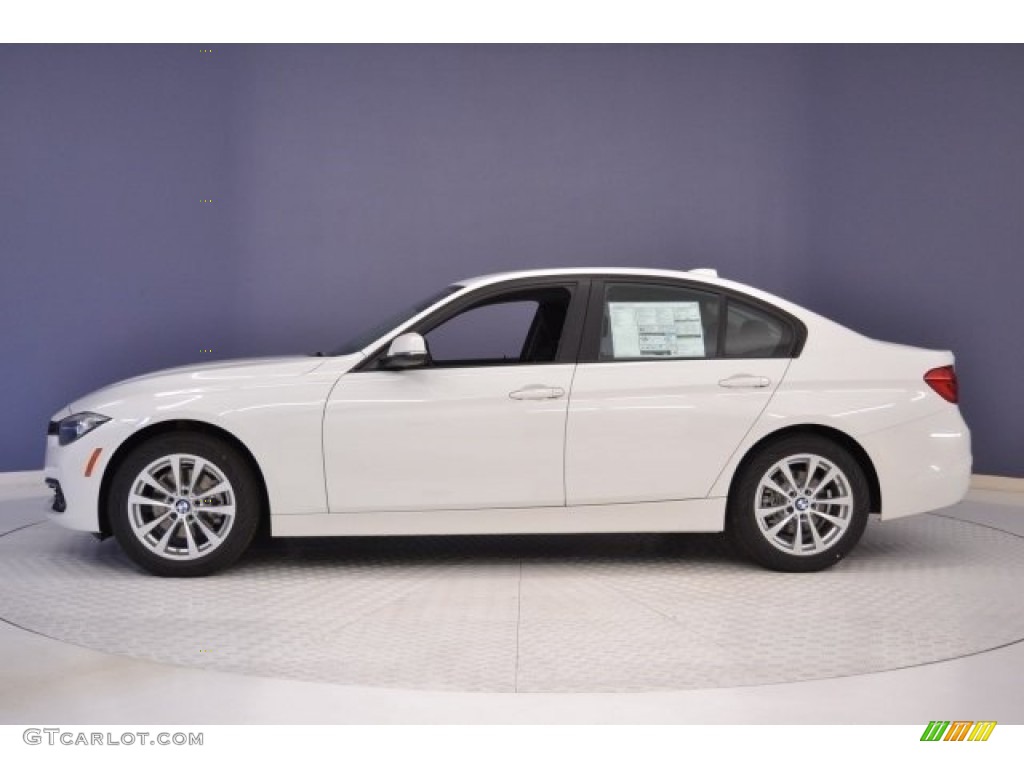 2017 3 Series 320i Sedan - Alpine White / Black photo #4
