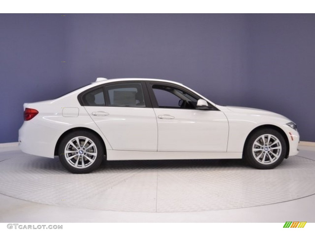 2017 3 Series 320i Sedan - Alpine White / Black photo #8