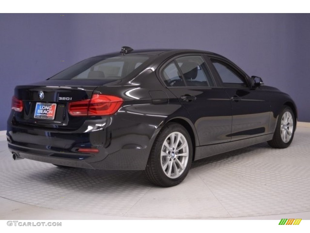 2017 3 Series 320i Sedan - Jet Black / Black photo #7