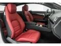 Red/Black 2017 Mercedes-Benz E 400 Coupe Interior Color