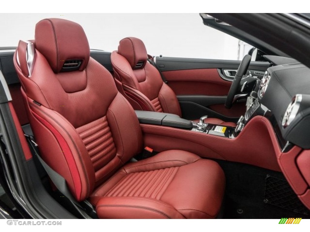 Bengal Red/Black Interior 2017 Mercedes-Benz SL 550 Roadster Photo #118798522