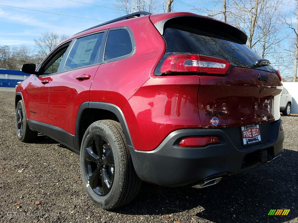 2017 Cherokee High Altitude 4x4 - Deep Cherry Red Crystal Pearl / Black photo #4