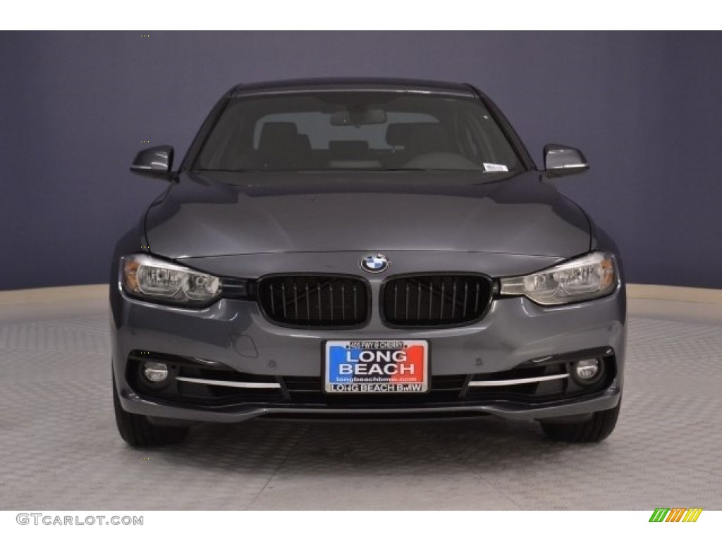 2017 3 Series 330i Sedan - Mineral Grey Metallic / Black photo #2