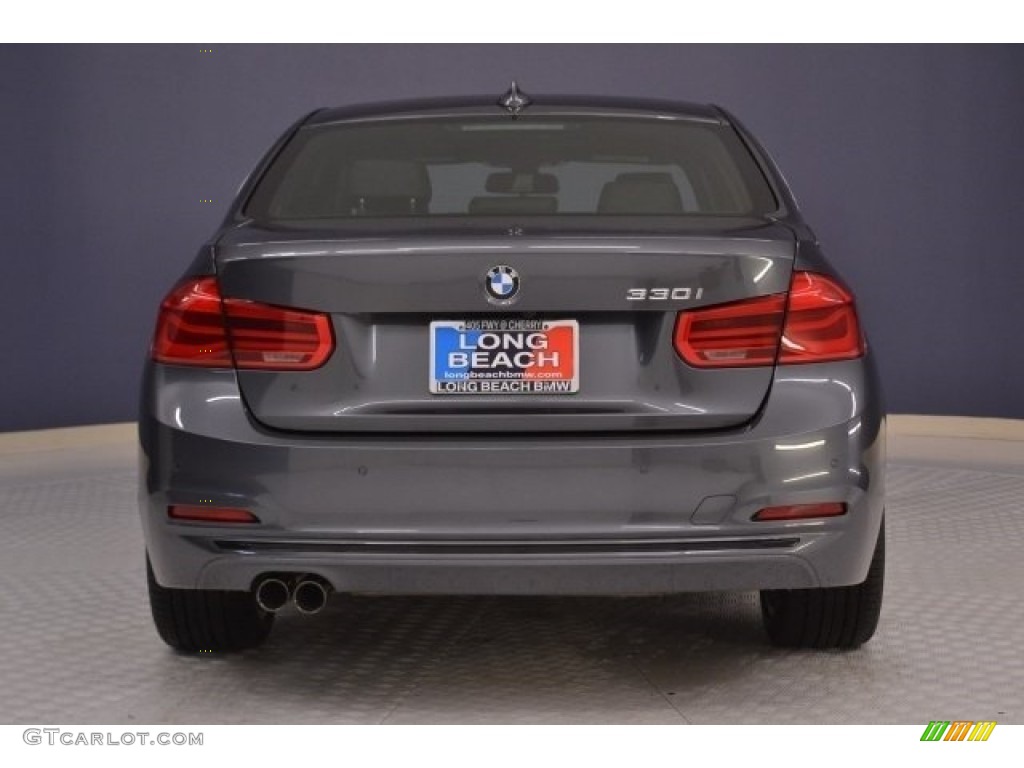 2017 3 Series 330i Sedan - Mineral Grey Metallic / Black photo #6