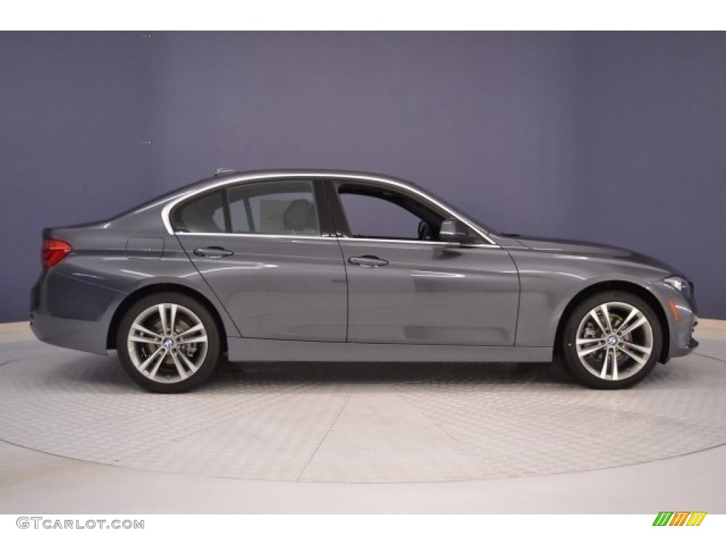 2017 3 Series 330i Sedan - Mineral Grey Metallic / Black photo #8