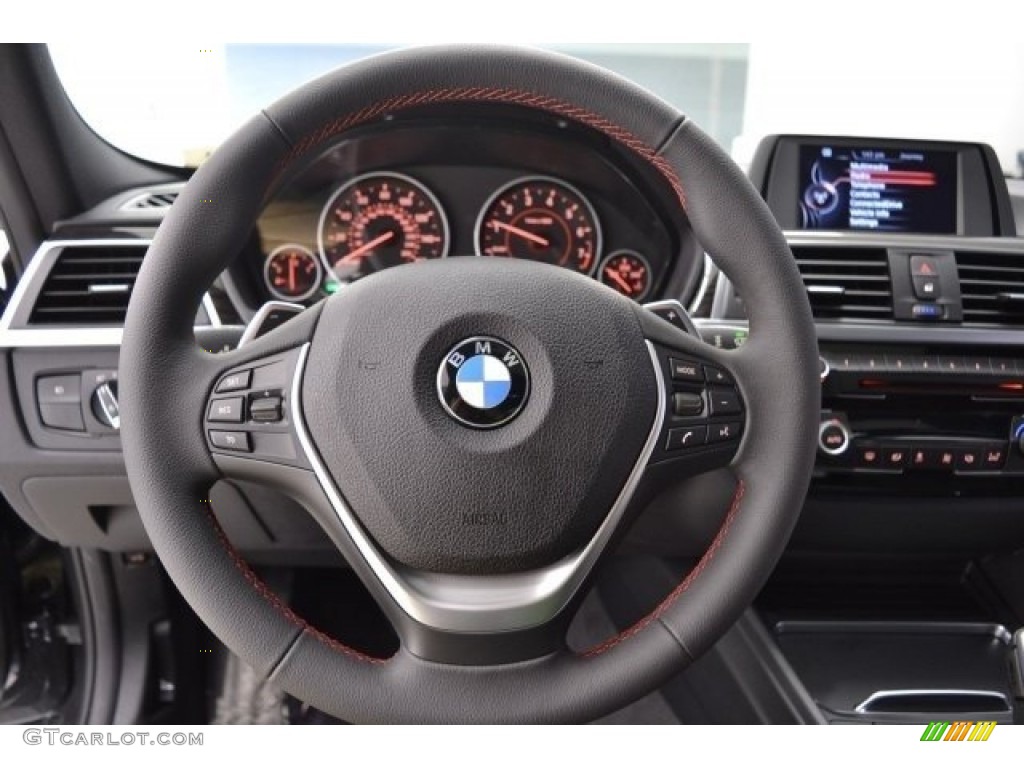 2017 3 Series 330i Sedan - Mineral Grey Metallic / Black photo #28