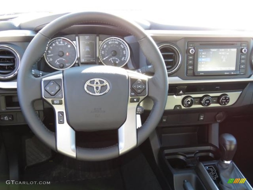 2017 Tacoma SR5 Double Cab - Super White / Cement Gray photo #5