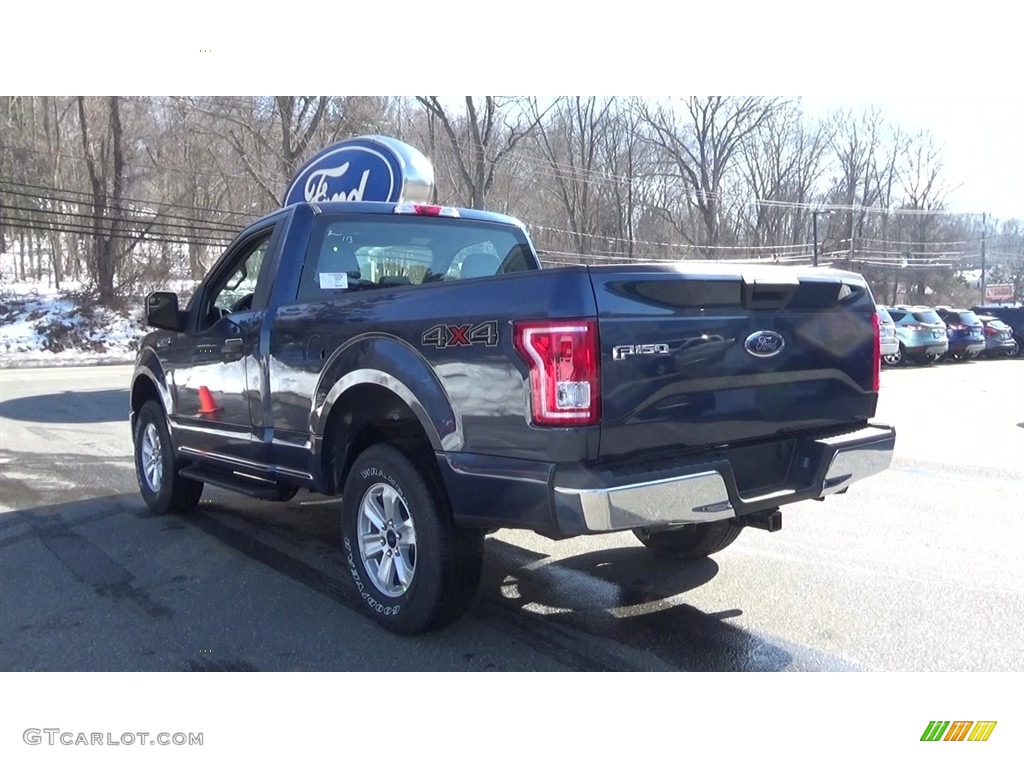 2017 F150 XL Regular Cab 4x4 - Blue Jeans / Earth Gray photo #5