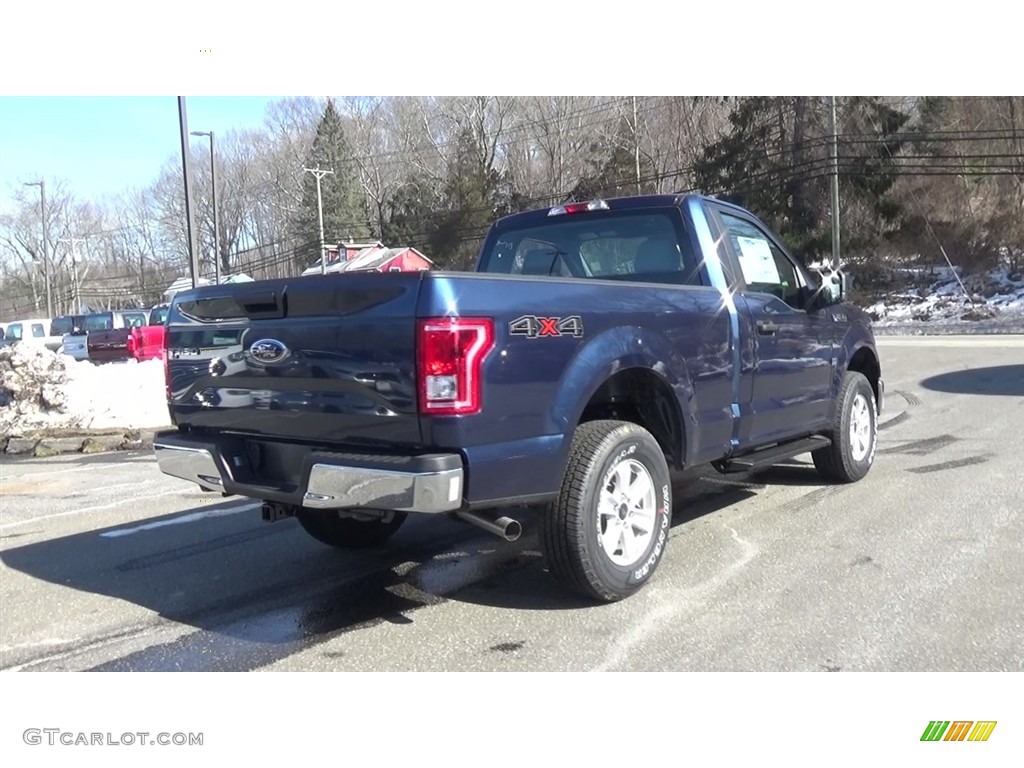 2017 F150 XL Regular Cab 4x4 - Blue Jeans / Earth Gray photo #7