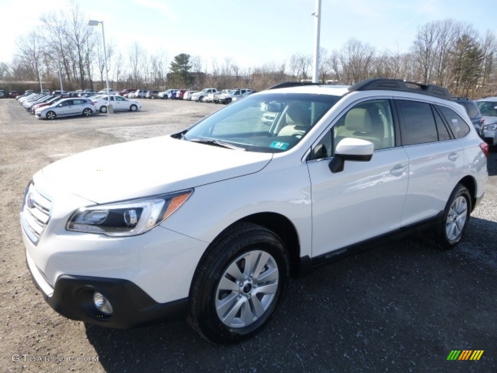 2017 Outback 2.5i Premium - Crystal White Pearl / Warm Ivory photo #11