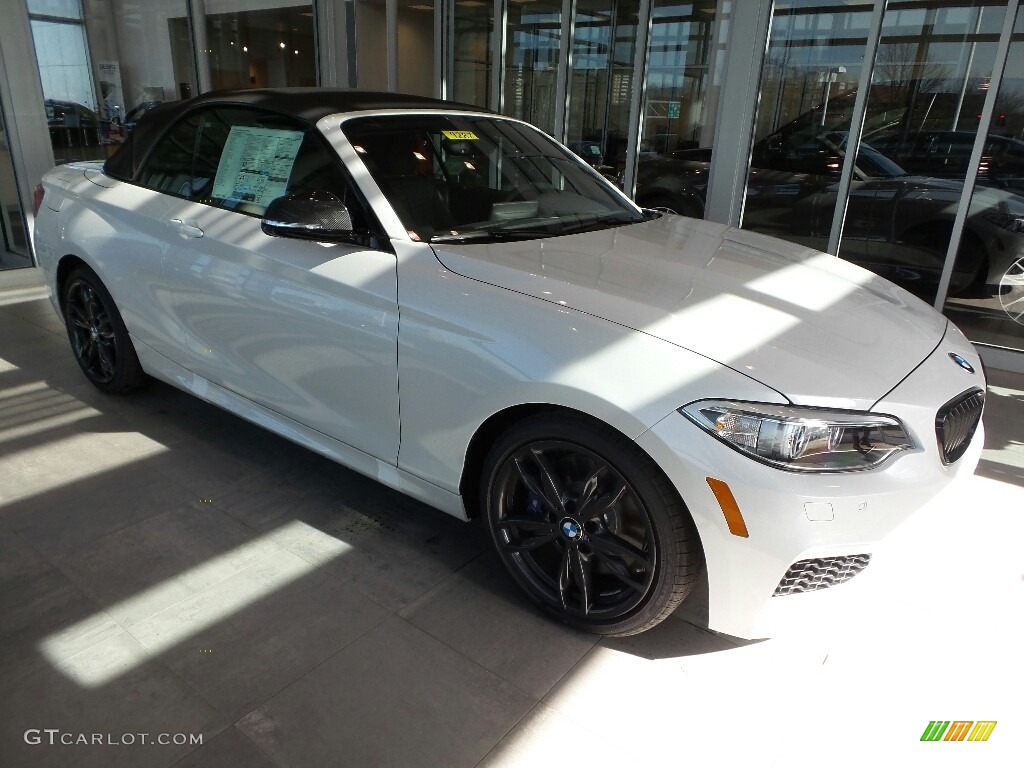 2017 2 Series M240i Convertible - Mineral White Metallic / Black photo #1