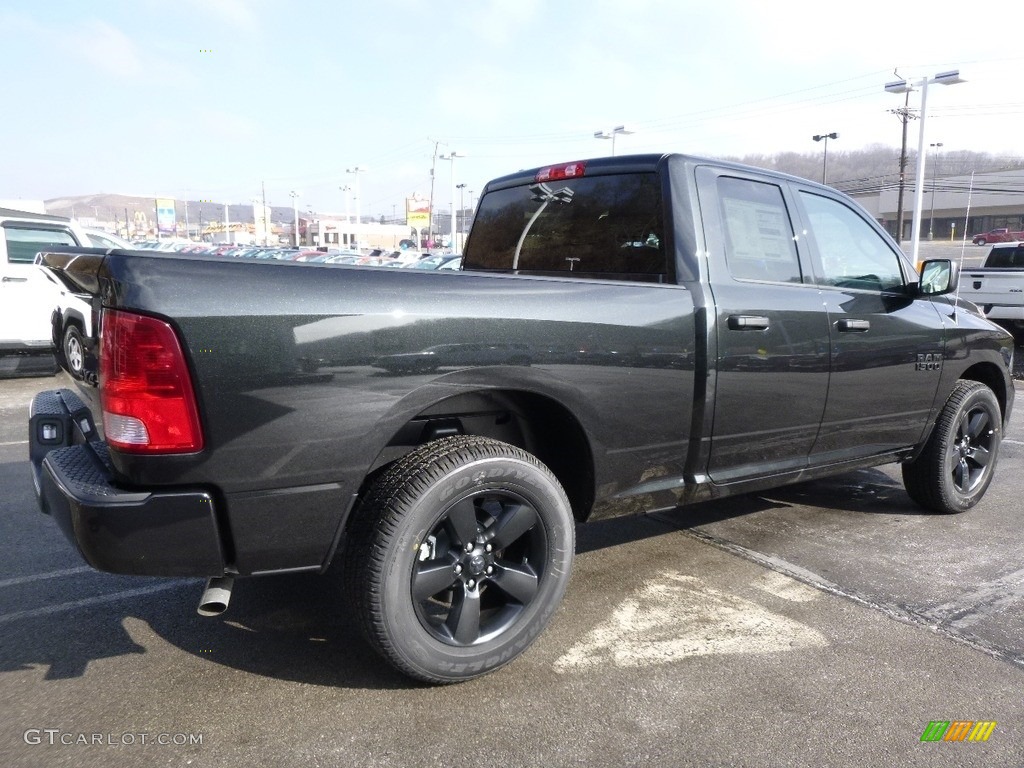 2017 1500 Express Quad Cab 4x4 - Brilliant Black Crystal Pearl / Black/Diesel Gray photo #5