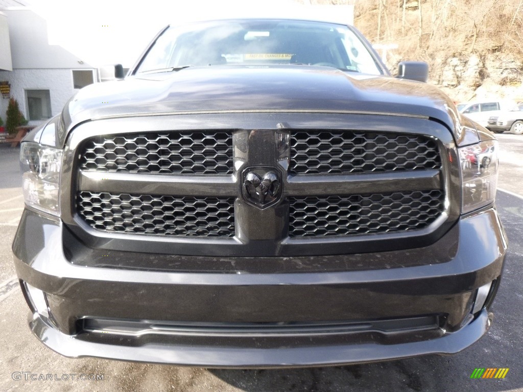 2017 1500 Express Quad Cab 4x4 - Brilliant Black Crystal Pearl / Black/Diesel Gray photo #8