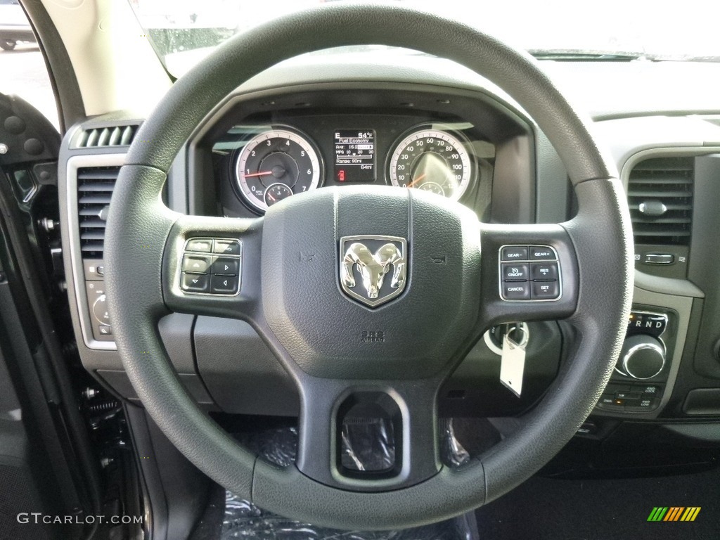 2017 1500 Express Quad Cab 4x4 - Brilliant Black Crystal Pearl / Black/Diesel Gray photo #16