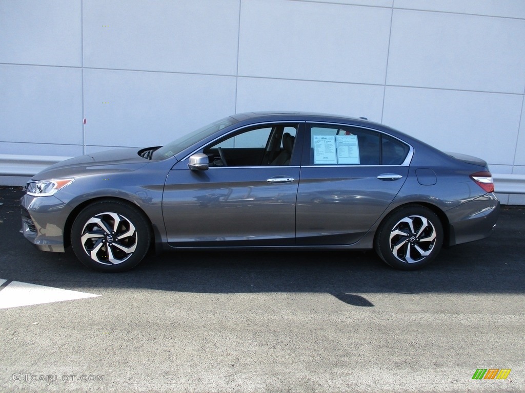 2016 Accord EX-L Sedan - Modern Steel Metallic / Black photo #2