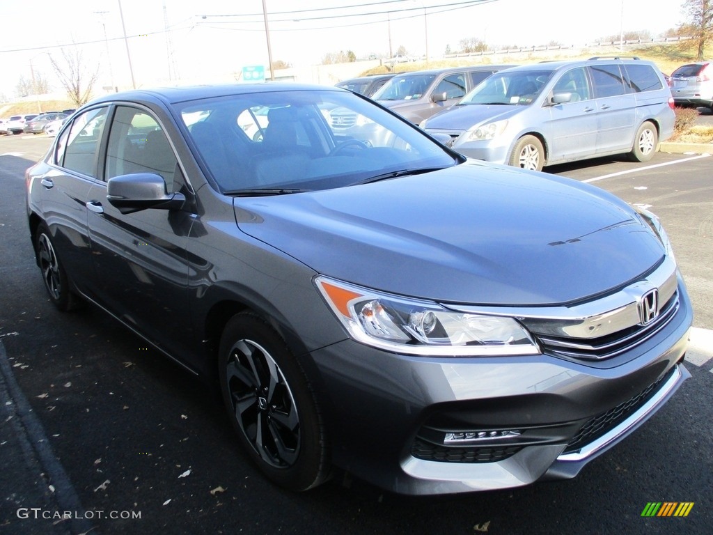 2016 Accord EX-L Sedan - Modern Steel Metallic / Black photo #7