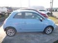 2017 Celeste Blu (Retro Light Blue) Fiat 500 Lounge  photo #6