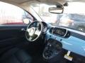 2017 Celeste Blu (Retro Light Blue) Fiat 500 Lounge  photo #8