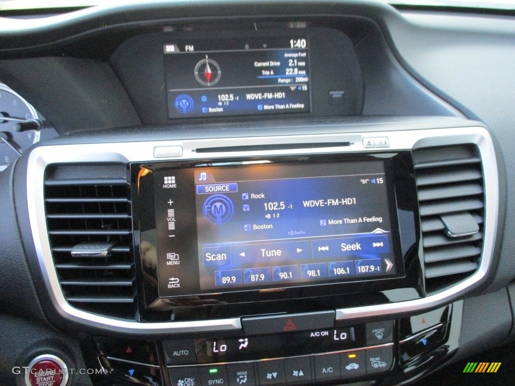 2016 Accord EX-L Sedan - Modern Steel Metallic / Black photo #16