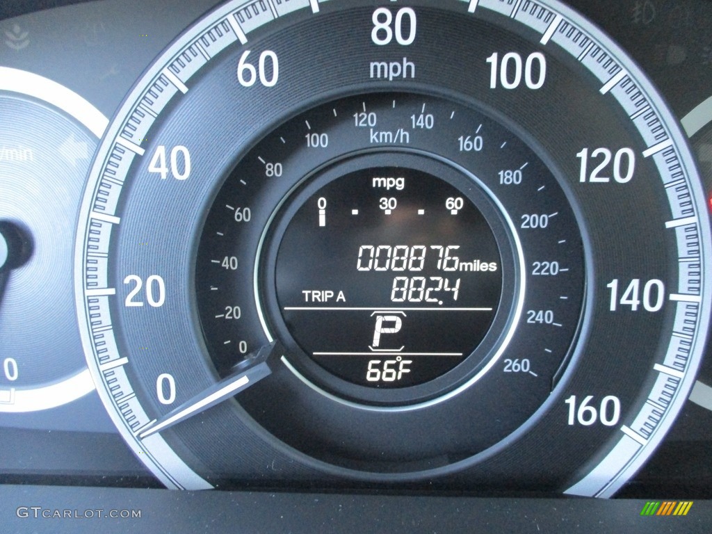 2016 Accord EX-L Sedan - Modern Steel Metallic / Black photo #20