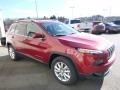 2017 Deep Cherry Red Crystal Pearl Jeep Cherokee Limited 4x4  photo #9