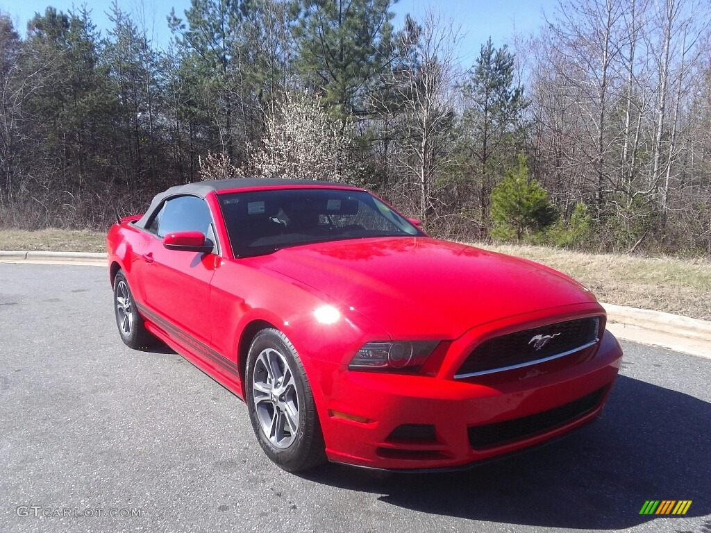 2014 Mustang V6 Convertible - Race Red / Charcoal Black photo #4