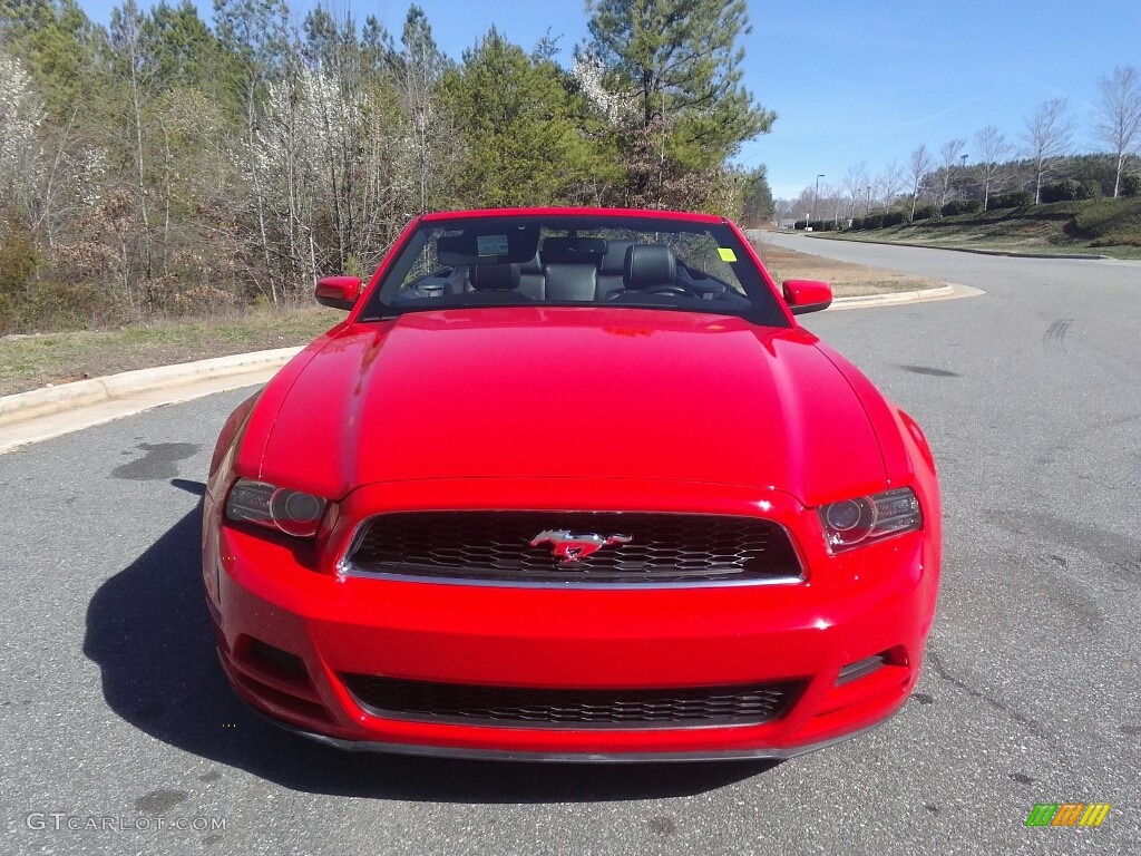 2014 Mustang V6 Convertible - Race Red / Charcoal Black photo #8