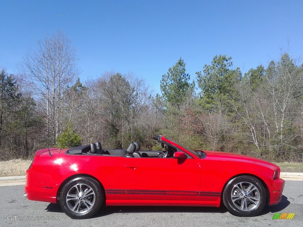 2014 Mustang V6 Convertible - Race Red / Charcoal Black photo #10