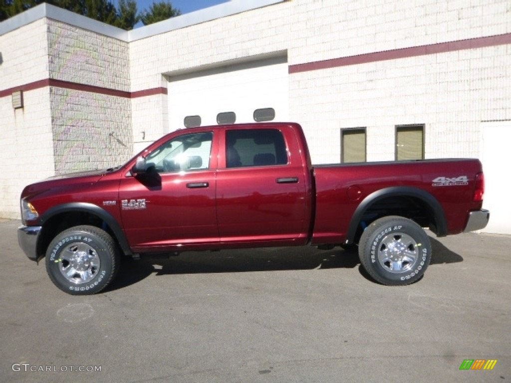 2017 2500 Tradesman Crew Cab 4x4 - Delmonico Red Pearl / Black/Diesel Gray photo #2