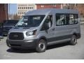 Ingot Silver 2017 Ford Transit Wagon XL 350 MR Long