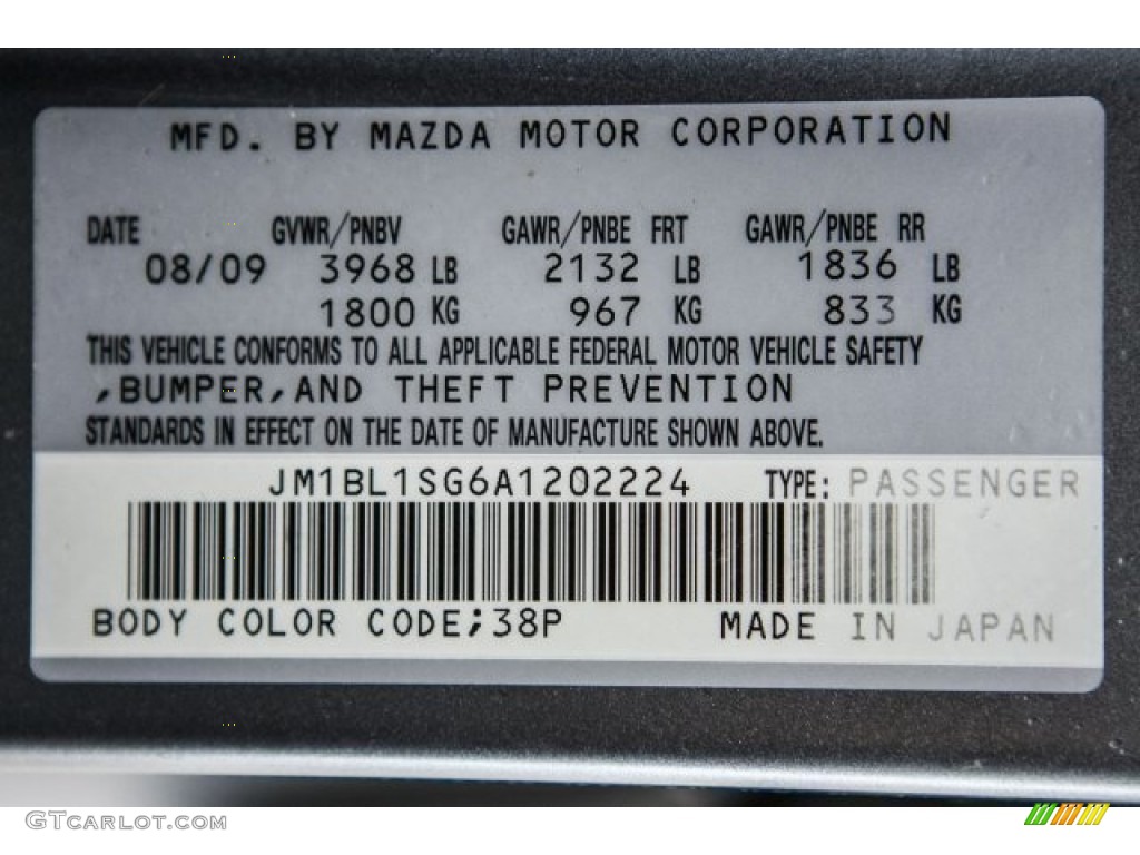2010 MAZDA3 i Touring 4 Door - Metropolitan Gray Mica / Black photo #22