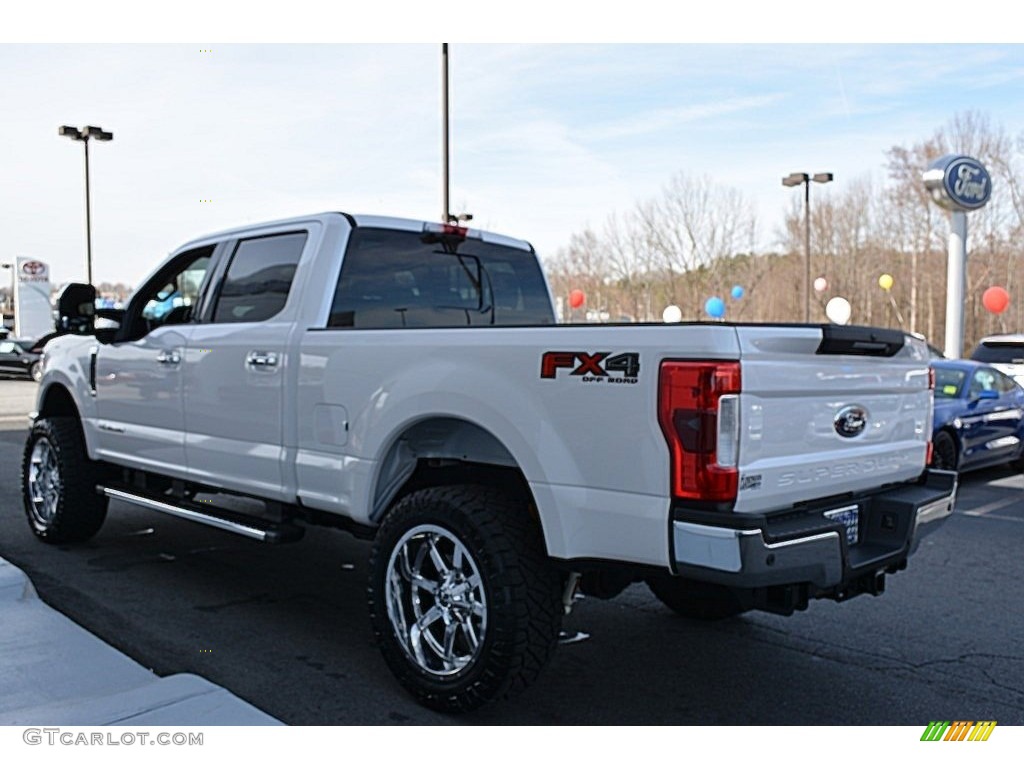 2017 F250 Super Duty Lariat Crew Cab 4x4 - White Platinum / Camel photo #35