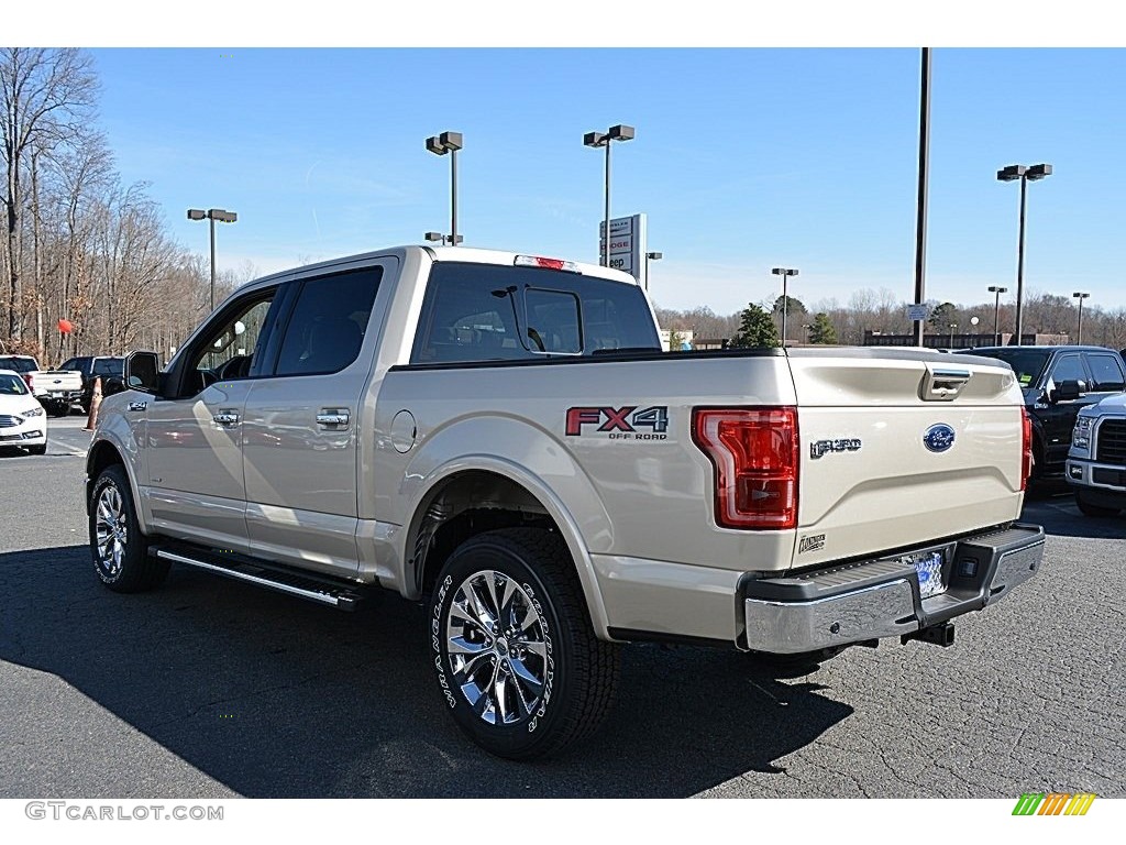 2017 F150 Lariat SuperCrew 4X4 - White Gold / Light Camel photo #26