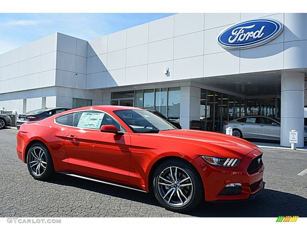 Race Red 2017 Ford Mustang Ecoboost Coupe Exterior Photo #118821138