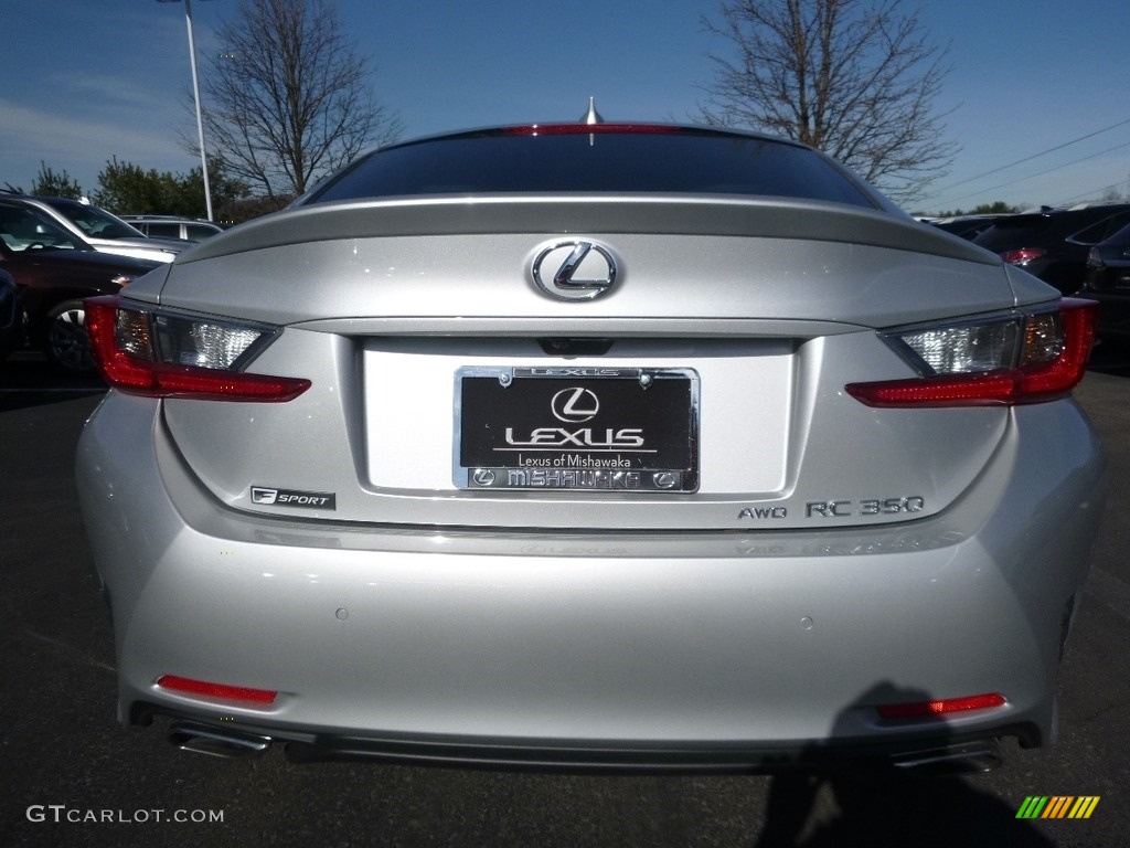 2016 RC 350 F Sport AWD Coupe - Silver Lining Metallic / Black photo #6
