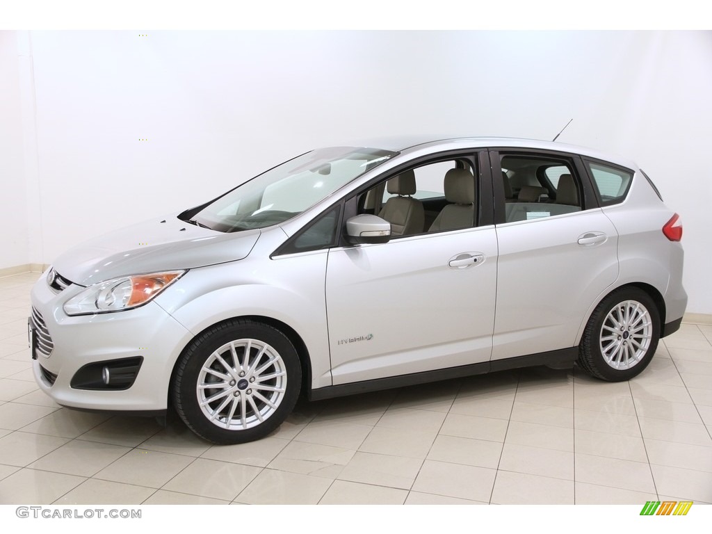 2015 C-Max Hybrid SEL - Ingot Silver Metallic / Medium Light Stone photo #3