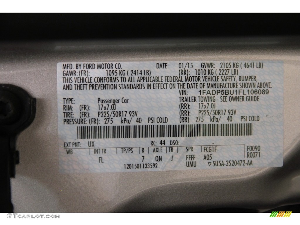 2015 C-Max Hybrid SEL - Ingot Silver Metallic / Medium Light Stone photo #19