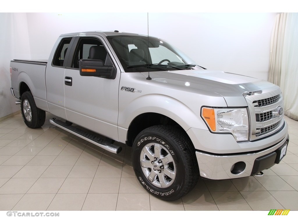 2014 F150 XLT SuperCab 4x4 - Ingot Silver / Steel Grey photo #1