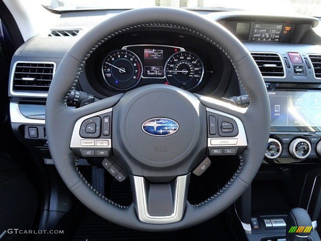 2017 Subaru Forester 2.0XT Touring Black Steering Wheel Photo #118824327