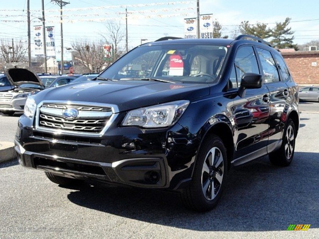 2017 Forester 2.5i - Crystal Black Silica / Black photo #3