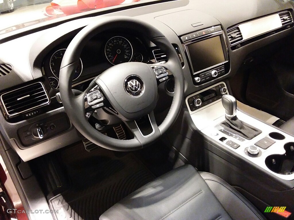 Black Anthracite Interior 2017 Volkswagen Touareg V6 Exectutive Photo #118826986