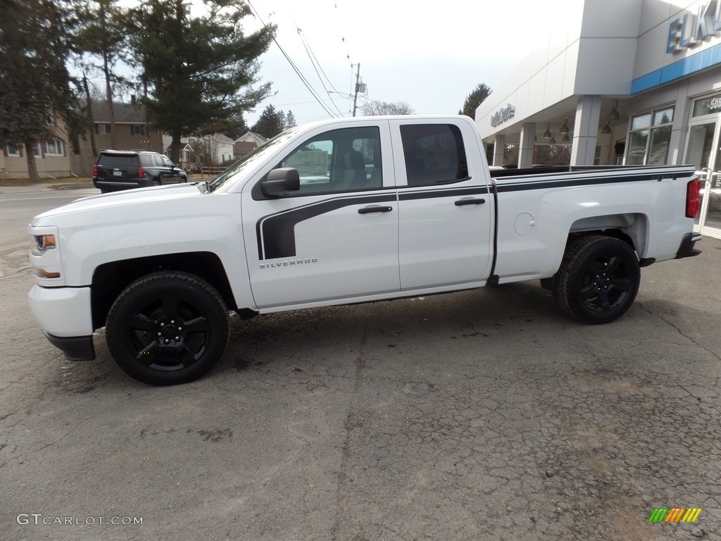 2017 Silverado 1500 Custom Double Cab 4x4 - Summit White / Dark Ash/Jet Black photo #4