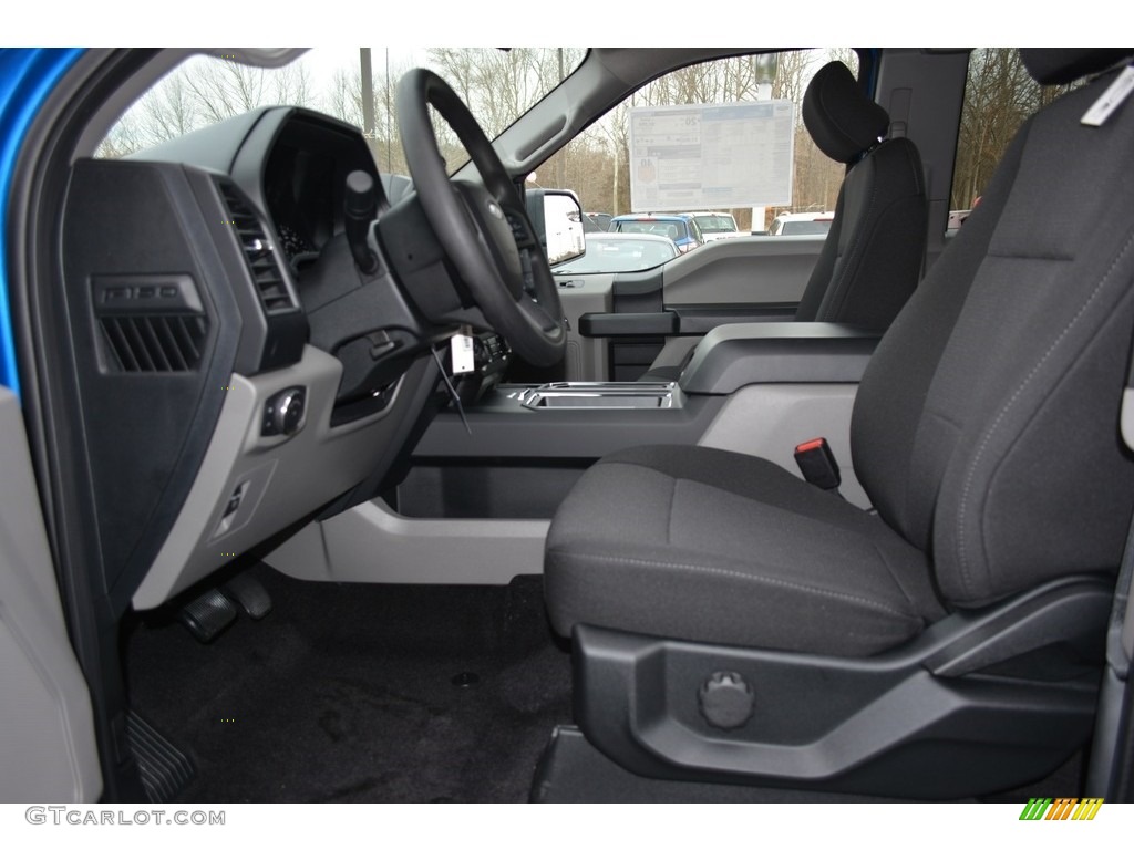 2017 F150 XLT SuperCab 4x4 - Lightning Blue / Black photo #8
